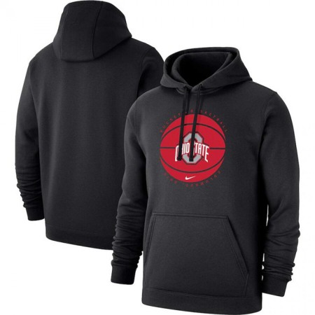 Men's Ohio State Buckeyes Black Basketball Pullover Hoodie