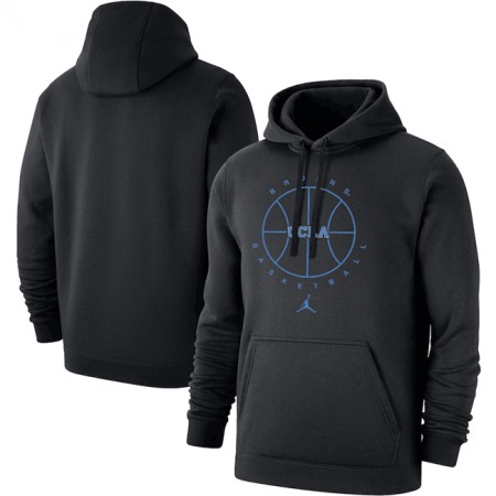 Men's UCLA Bruins Black Basketball Icon Club Fleece Pullover Hoodie