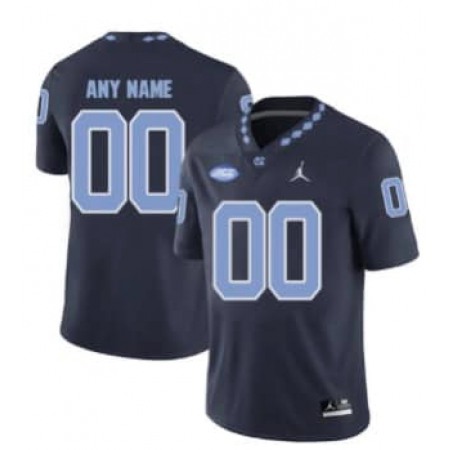 Men's North Carolina Customized Navy College Stitched Football Jersey