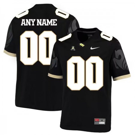 Men's UCF Knights ACTIVE PLAYER Custom Black Stitched Football Jersey