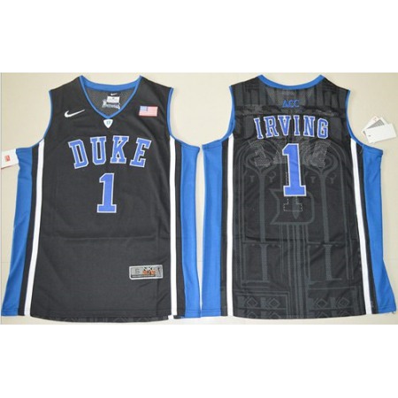 Blue Devils #1 Kyrie Irving Black Basketball Stitched NCAA Jersey