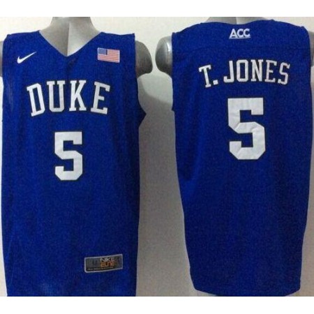 Blue Devils #5 Tyus Jones Royal Blue Basketball Elite Stitched NCAA Jersey