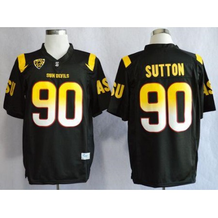 Sun Devils #90 Will Sutton Black Stitched NCAA Jersey