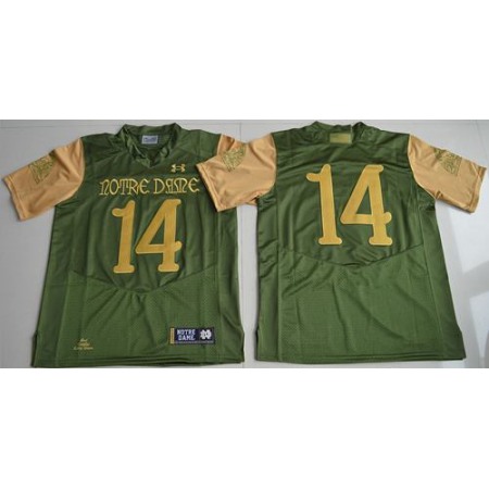 Fighting Irish #14 DeShone Kizer Green Under Armour Shamrock Series Stitched NCAA Jersey