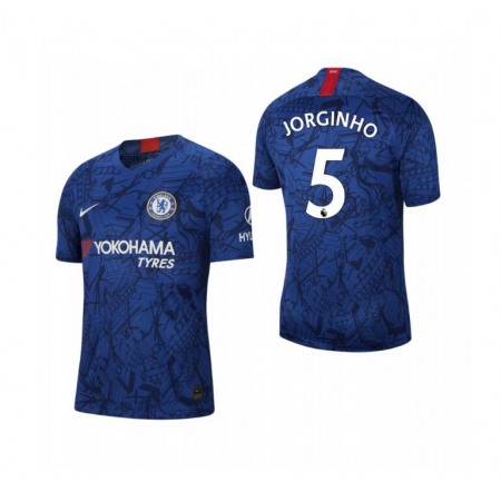 Men's Chelsea #5 Jorginho Blue 2019 Soccer Club Home Jersey