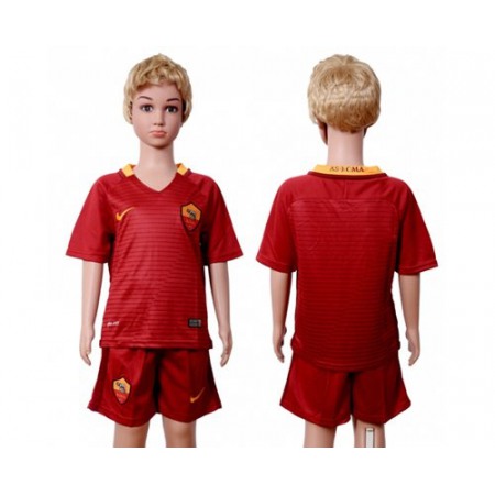 Roma Blank Home Kid Soccer Club Jersey