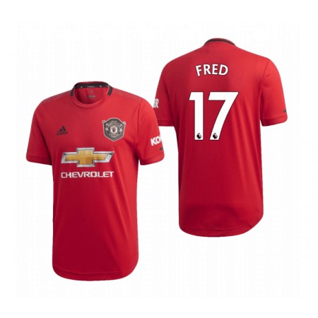 Men's Manchester United #17 Fred Red 2019 Soccer Club Home Jersey