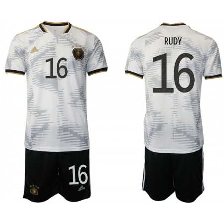 Men's Germany #16 Rudy White 2022 FIFA World Cup Home Soccer Jersey Suit