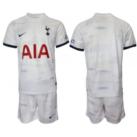 Men's Tottenham Hotspur Custom 2023/24 White Home Soccer Jersey Suit