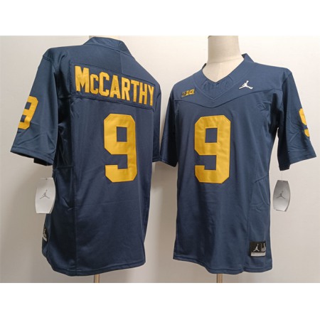 Men's Michigan Wolverines #9 J.J. McCarthy 2023 F.U.S.E. Navy Stitched Jersey