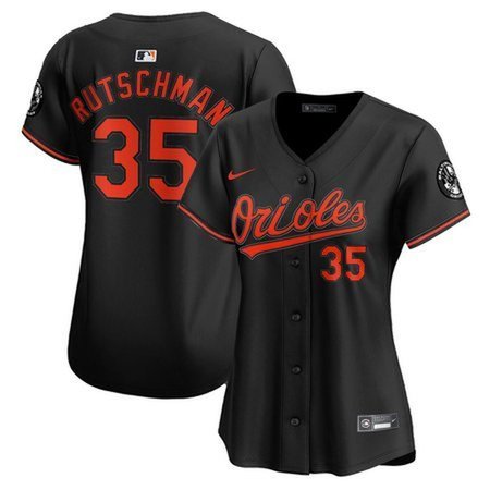 Women's Baltimore Orioles Adley Rutschman Nike Black Home Replica Player Jersey