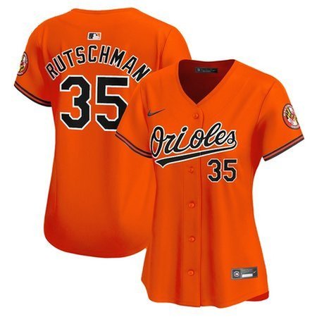 Women's Baltimore Orioles Adley Rutschman Nike Orange Home Replica Player Jersey