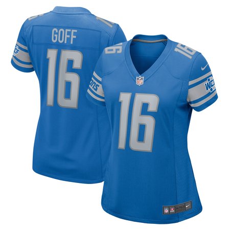 Women's Detroit Lions Jared Goff Nike Blue Player Game Jersey