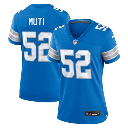 Women's Detroit Lions Netane Muti Nike Blue Game Jersey