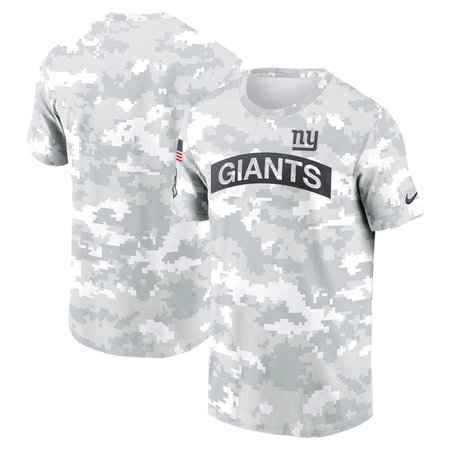 Men's New York Giants Nike Arctic Camo 2024 Salute To Service Performance T-Shirt