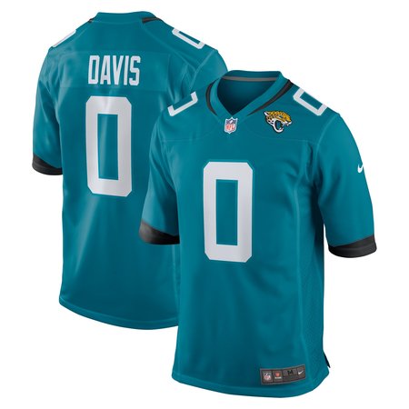 Men's Jacksonville Jaguars Gabe Davis Nike Teal Team Game Player Jersey