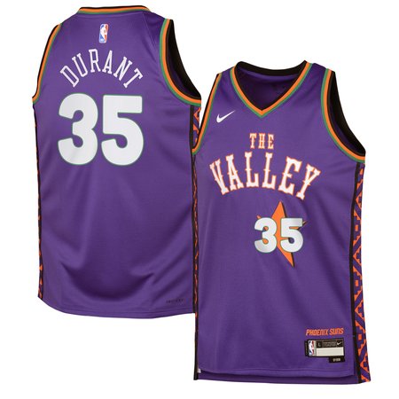 Youth Phoenix Suns Kevin Durant Nike Purple 2024/25 Swingman Player Jersey - City Edition