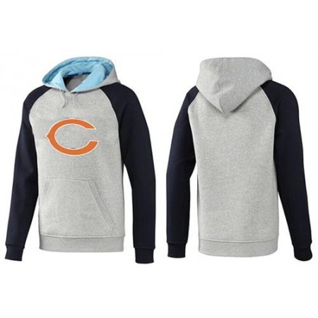 Chicago Bears Logo Pullover Hoodie Grey & Blue