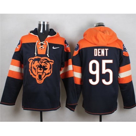 Nike Bears #95 Richard Dent Navy Blue Player Pullover NFL Hoodie