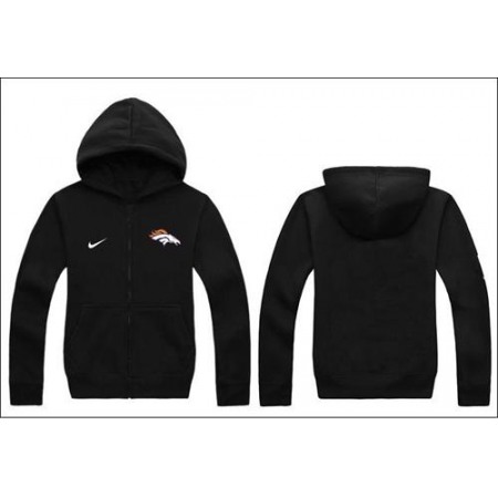 Nike Denver Broncos Authentic Logo Hoodie Black