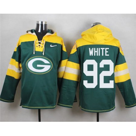 Nike Packers #92 Reggie White Green Player Pullover NFL Hoodie