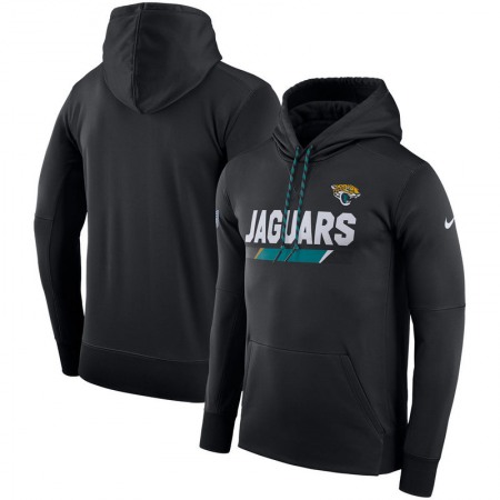 Men's Jacksonville Jaguars Nike Black Sideline Team Name Performance Pullover Hoodie