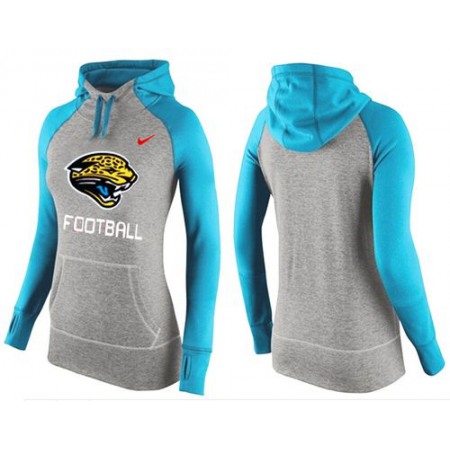 Women's Nike Jacksonville Jaguars Performance Hoodie Grey & Blue