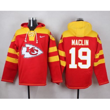 Nike Chiefs #19 Jeremy Maclin Red Player Pullover NFL Hoodie