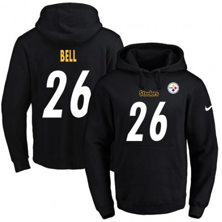 Nike Steelers #26 Le'Veon Bell Black Name & Number Pullover NFL Hoodie