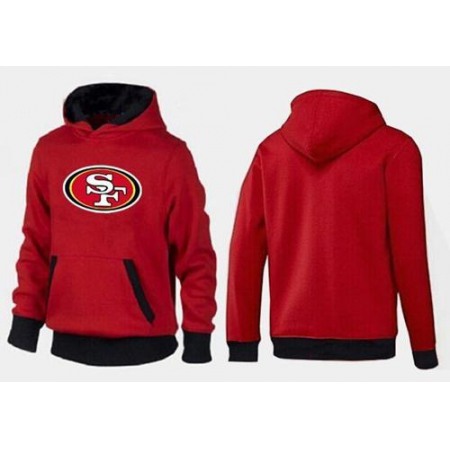 San Francisco 49ers Logo Pullover Hoodie Red & Black