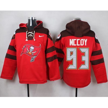 Nike Buccaneers #93 Gerald McCoy Red Player Pullover NFL Hoodie