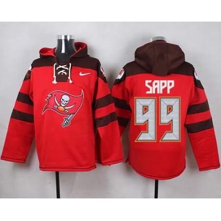 Nike Buccaneers #99 Warren Sapp Red Player Pullover NFL Hoodie