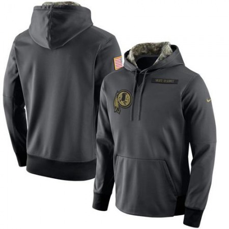 Men's Washington Redskins Nike Anthracite Salute to Service Player Performance Hoodie