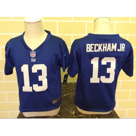 Toddler Nike New York Giants #13 Odell Beckham Jr Blue Stitched NFL Jersey