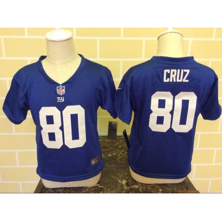 Toddler Nike New York Giants #80 Victor Cruz Blue Stitched NFL Jersey