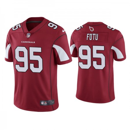 Men's Arizona Cardinals #95 Leki Fotu Red Vapor Untouchable Limited Stitched Jersey