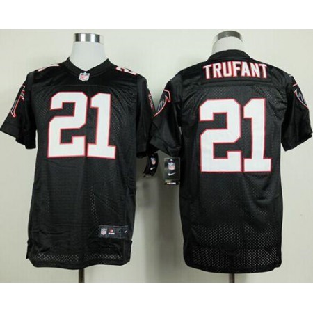 Nike Falcons #21 Desmond Trufant Black Alternate Men's Stitched NFL Elite Jersey