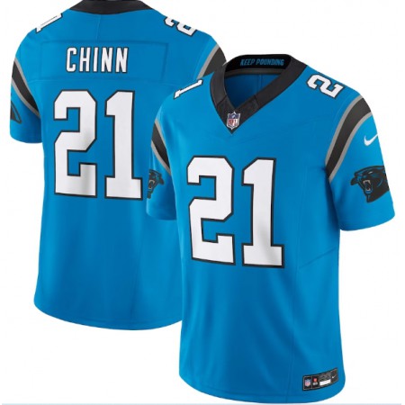 Men's Carolina Panthers #21 Jeremy Chinn Blue 2023 F.U.S.E. Vapor Untouchable Stitched Football Jersey