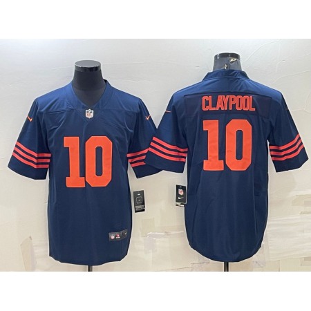 Men's Chicago Bears #10 Chase Claypool Navy Color Rush Limited Stitched Football Jersey