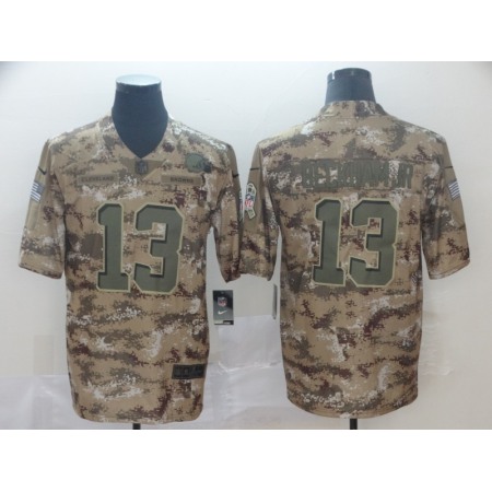 Men's Cleveland Browns #13 Odell Beckham Jr. Camo Salute To Service Limited Stitched NFL Jersey