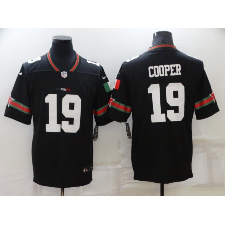 Men's Dallas Cowboys #19 Amari Cooper Black Mexico Stitched Jersey