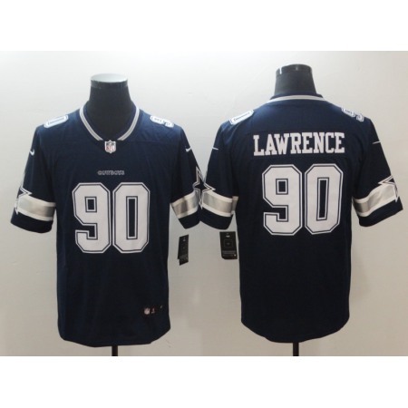 Men's Dallas Cowboys #90 Demarcus Lawrence Navy Vapor Untouchable NFL Limited Stitched Jersey