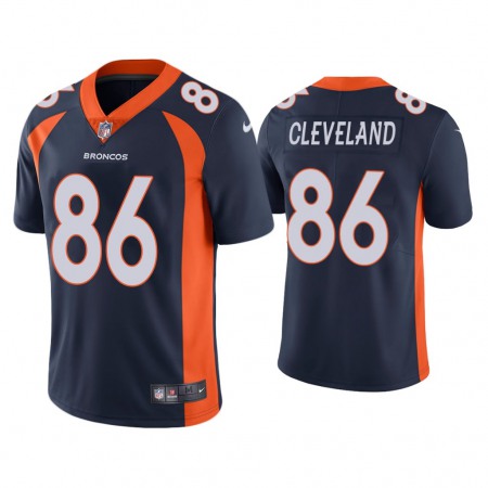 Men's Denver Broncos #86 Tyrie Cleveland Navy Vapor Untouchable Limited Stitched Jersey