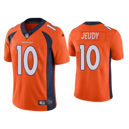 Men's Denver Broncos #10 Jerry Jeudy Orange 2019 Vapor Untouchable Stitched Jersey