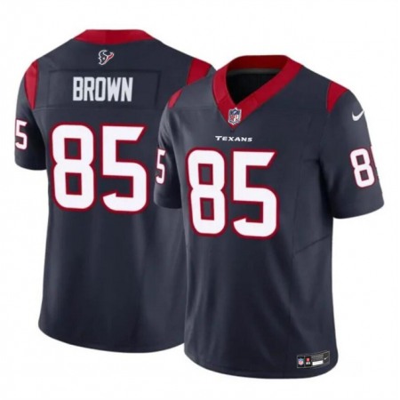 Men's Houston Texans #85 Noah Brown Navy 2023 F.U.S.E Vapor Untouchable Stitched Football Jersey