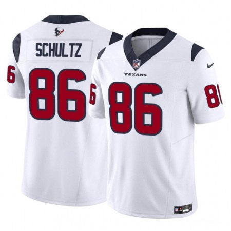 Men's Houston Texans #86 Dalton Schultz White 2023 F.U.S.E Vapor Untouchable Stitched Football Jersey