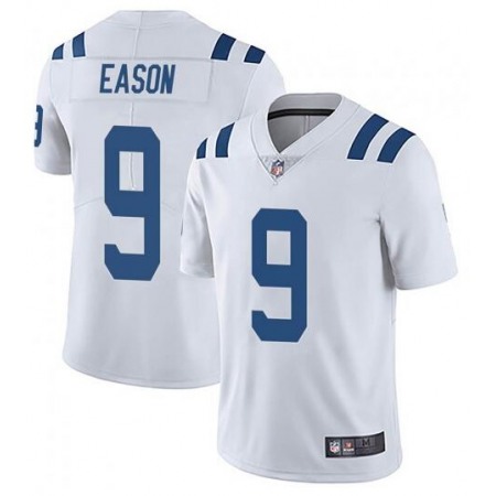 Men's Indianapolis Colts #9 Jacob Eason White Stitched Jersey