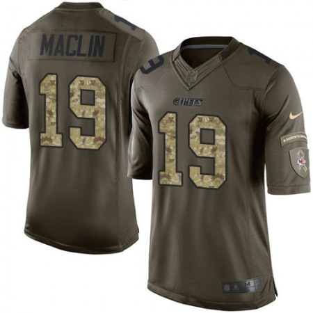 Nike Chiefs #19 Jeremy Maclin Green Men's Stitched NFL Limited Salute to Service Jersey