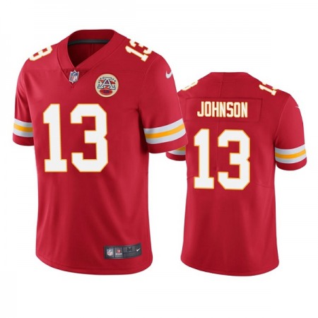 Men's Kansas City Chiefs #13 Nazeeh Johnson Red Vapor Untouchable Limited Stitched Football Jersey