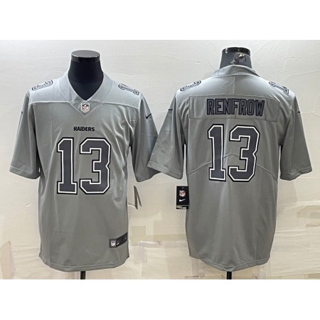 Men's Las Vegas Raiders #13 Hunter Renfrow Grey Atmosphere Fashion Stitched Jersey